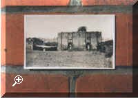 derelict brickworks c1928 taken against a background of 'Elveden' red bricks