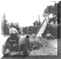 Building a stack using tractor and elevator - driver George Bartle