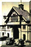 Motorpool at The Stables, the door on the left of the archway as you look at the picture is the door to Gill and Neville Turner's home today.  Nev was born here and lived here with his parents during the war.